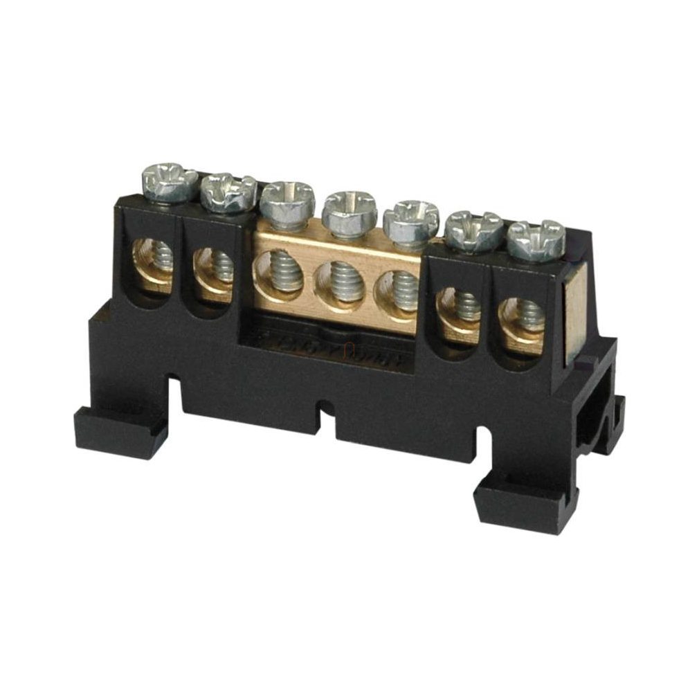 Clemă pentru șină, negru, 7/C (300252) SEZ