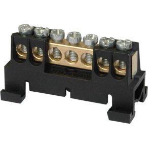 Bloc terminal negru cu fixare prin clips 7/C (300252) SEZ