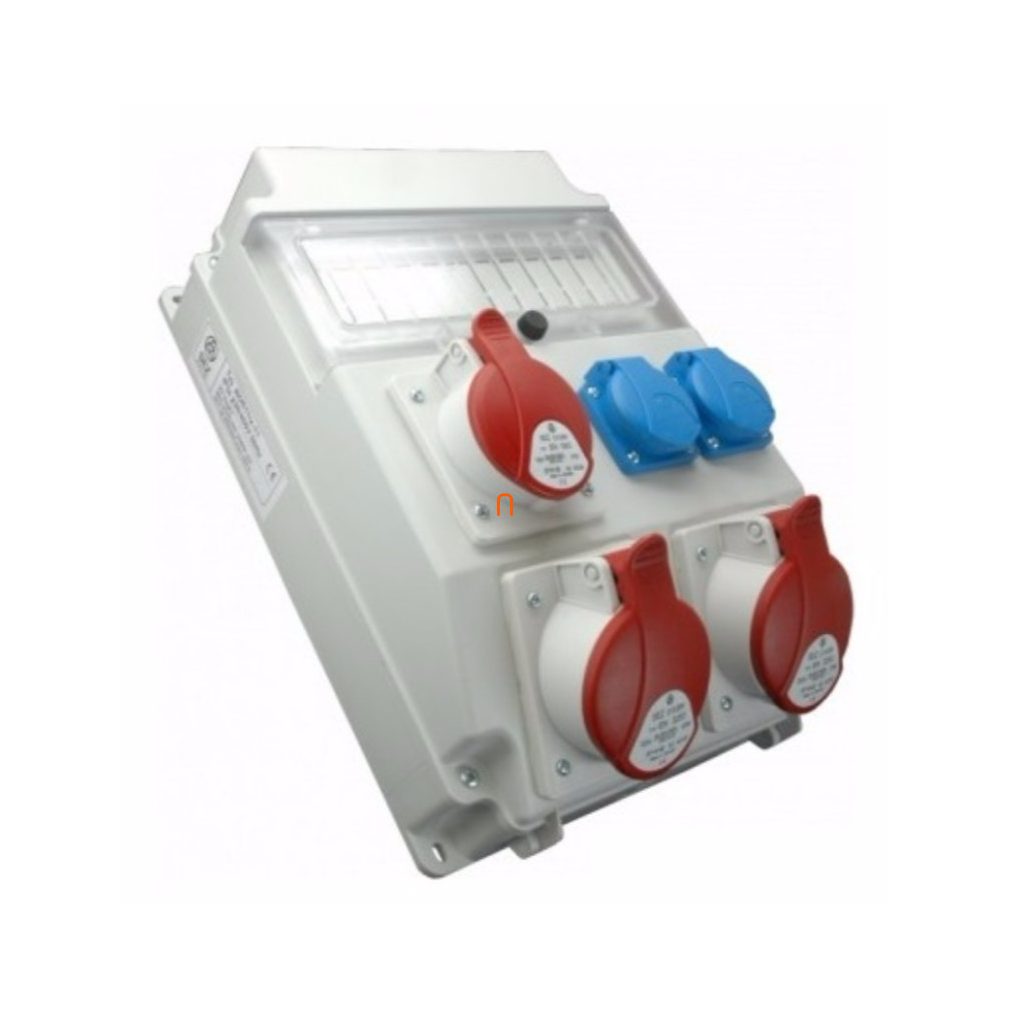 Combinație industrială ROS-11/x-14 A/S 1 buc. 32A 5P, 2 buc. 16A 5P, 2 buc. VZ 16S.