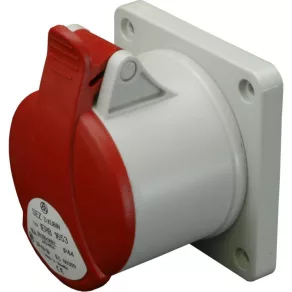   Conector industrial DAFB-164 5P 16A 400V IP44, priză dreaptă pentru montare încastrată IERB 1653 (103674) SEZ