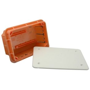   Cutie de joncțiune încastrată 80x120x52 Linia LAVA Dimensiuni interne: 76x116x50,5 Pp/t-2 (400702) SEZ