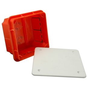   Cutie de joncțiune încastrată 100x100x62 linia LAVA Dimensiuni interne: 96x96x60,5 Pp/t-3 (400701) SEZ