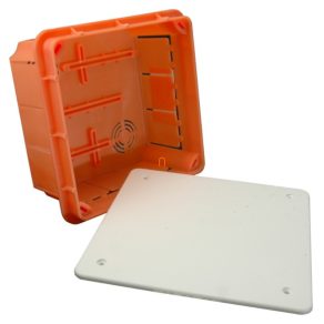   Cutie de joncțiune încastrată 130x130x70 linia LAVA Dimensiuni interne: 126x126x70 Pp/t-5 (400704) SEZ