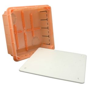   Cutie de joncțiune încastrată 160x156x70 Seria LAVA Dimensiuni interne: 156x156x68,5 Pp/t-7 (400705) SEZ