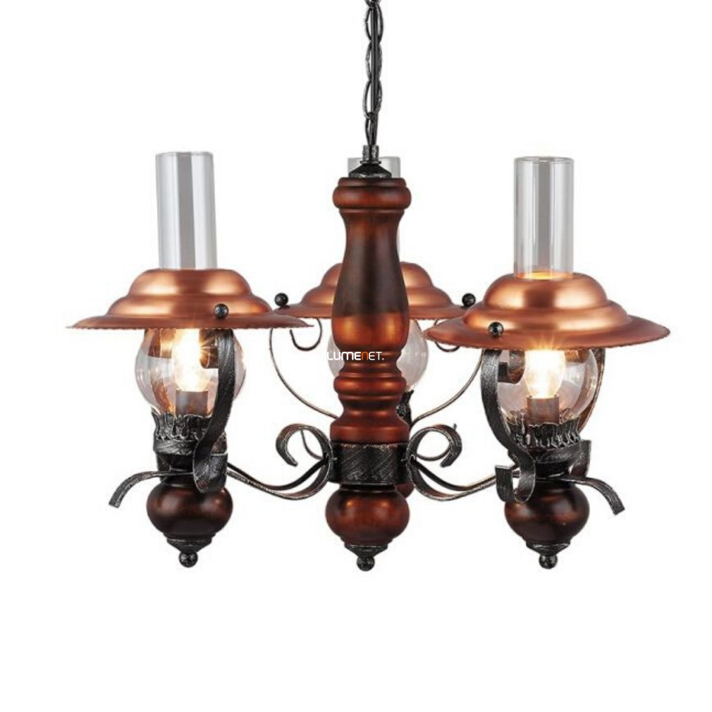 Candelabru rustic din bronz, cu 3 brațe - Nostalgia Prezent 25082