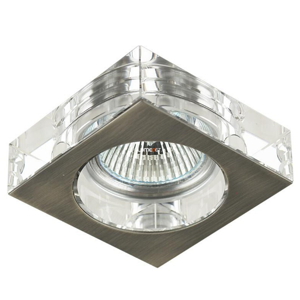 Spot lumina cu cristal încastrat, 7,8x7,8 cm, niche-transparent - Elegant Emithor 71009