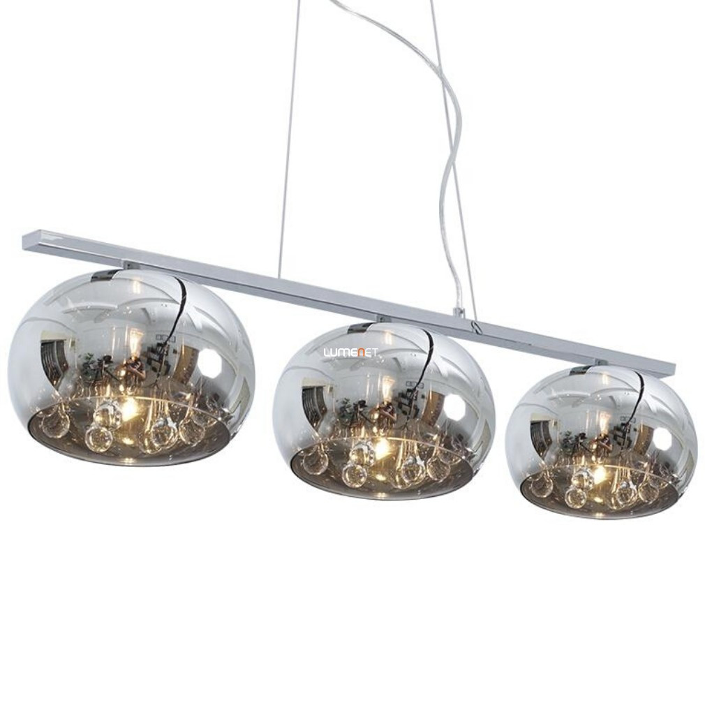 Lampa suspendată, crom-fum - Sphera Luxera 46039
