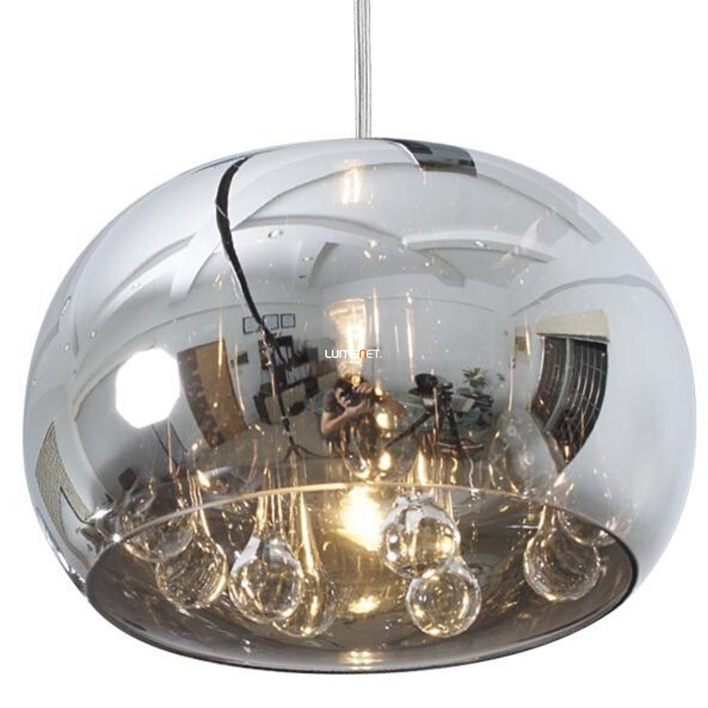 Candelabru de cristal în sticlă cu ornamente în formă de picături - Sphera Luxera 46057