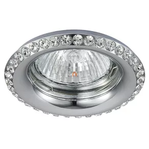 Spot încastrat cu incrustare din cristal, crom (Cristale)