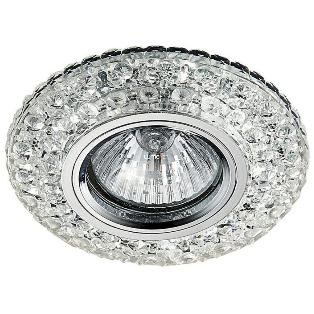 Spot încastrat rotund cu decorațiuni din cristal, crom - Elegant Emithor 71095