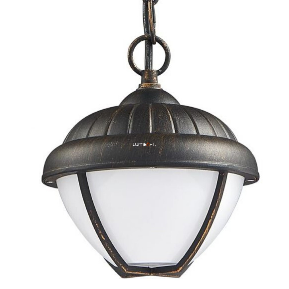 Lampă LED suspendată pentru exterior 7 W, alb cald, negru-antic-opaal - Nebraska Prezent 39018