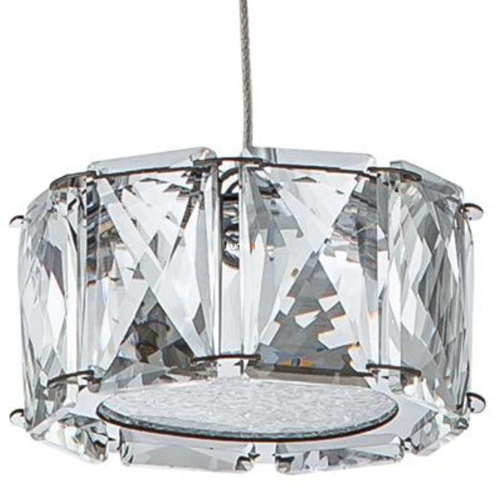 Lampa LED suspendată cu cristal 5 W, alb cald, crom - Knox Luxera 62416