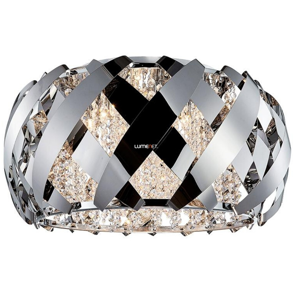 Lampa de tavan cu cristale și opt LED-uri, argintiu - Stratoss Luxera 46067