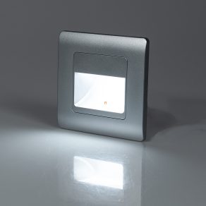   Iluminat LED încastrat pentru scări Modul LED de 1,5 W, alb rece, argintiu - Step Light Emithor 70410