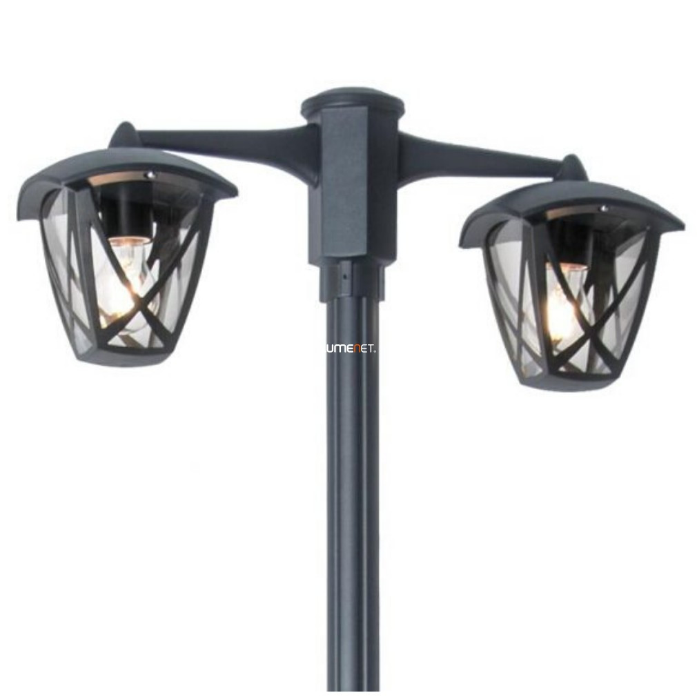 Lampa de exterior cu două becuri, 210 cm, negru - Split Prezent 39031