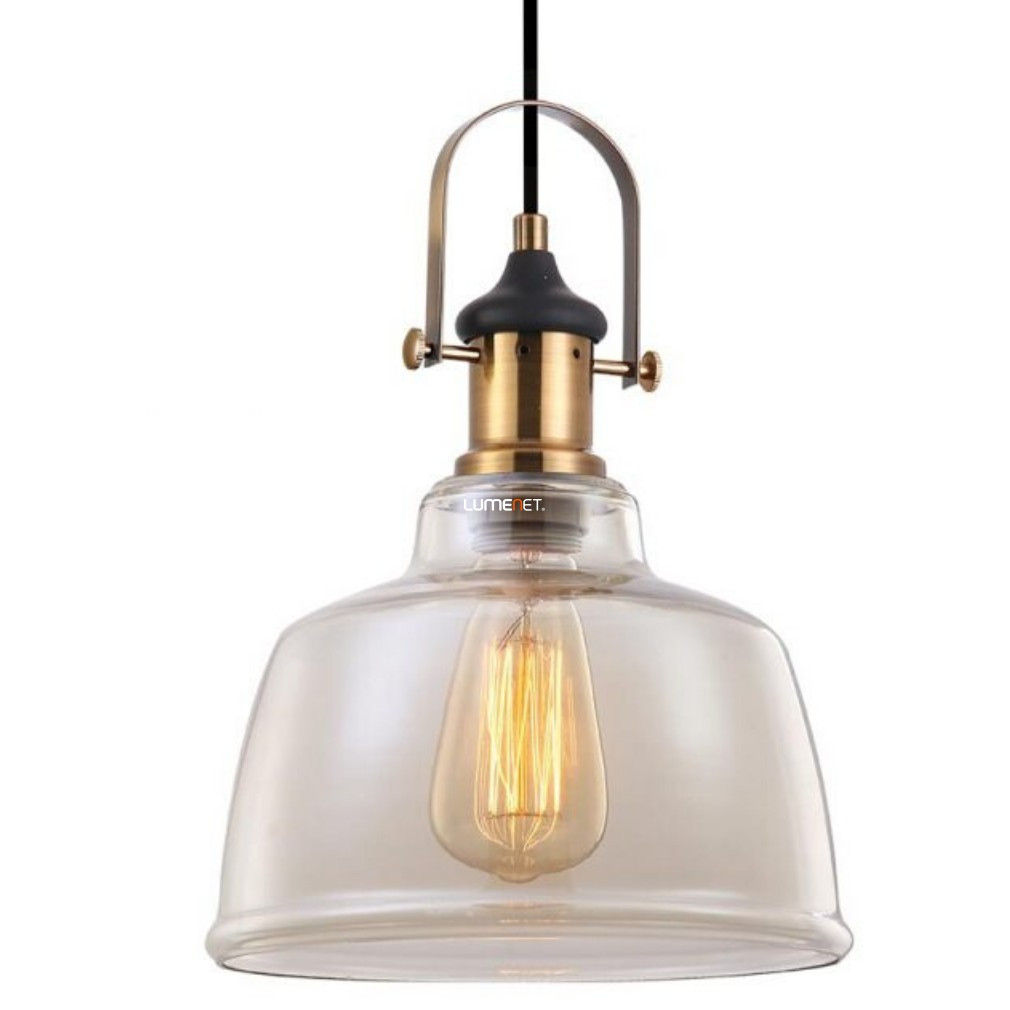 Lampa suspendată, culoare bej-negru-aram - Famosa Prezent 46304
