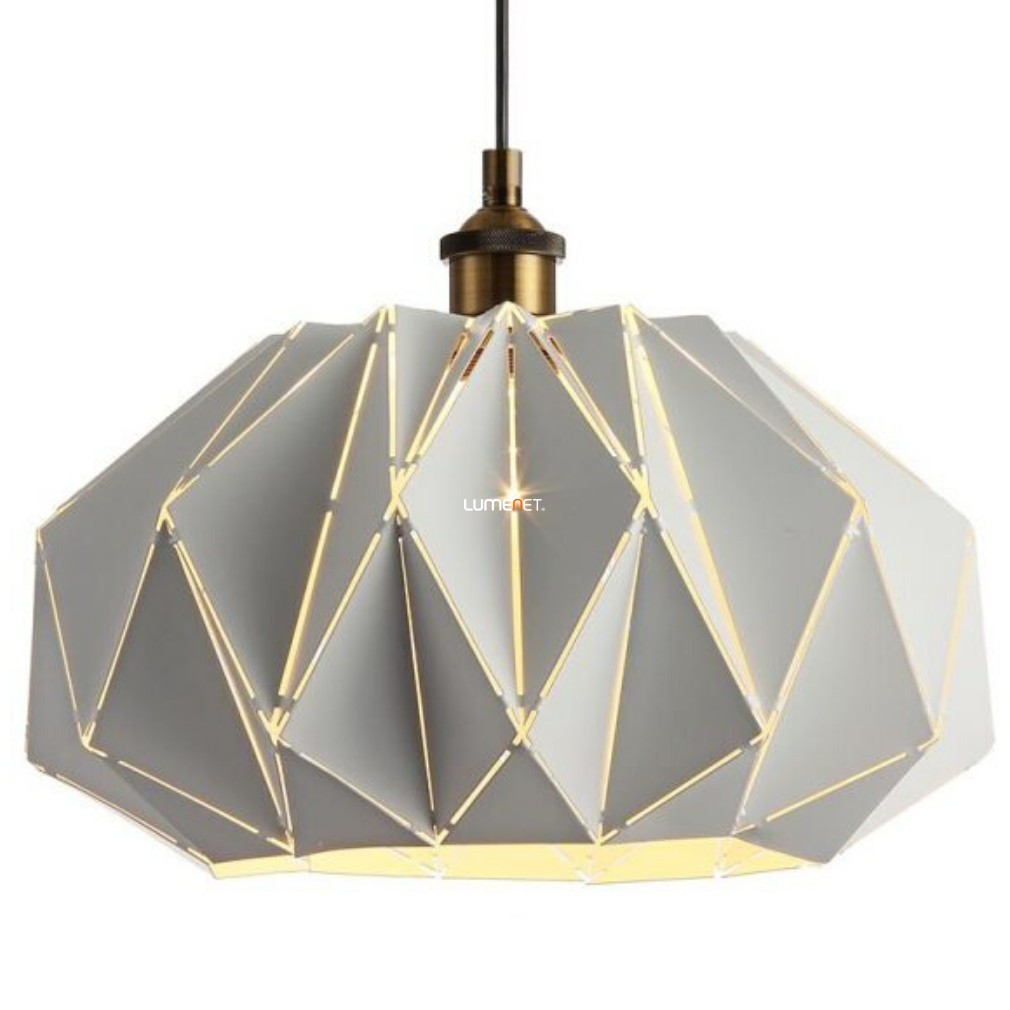 Lampa suspendată, alb-negru-aram - Catania Prezent 46311