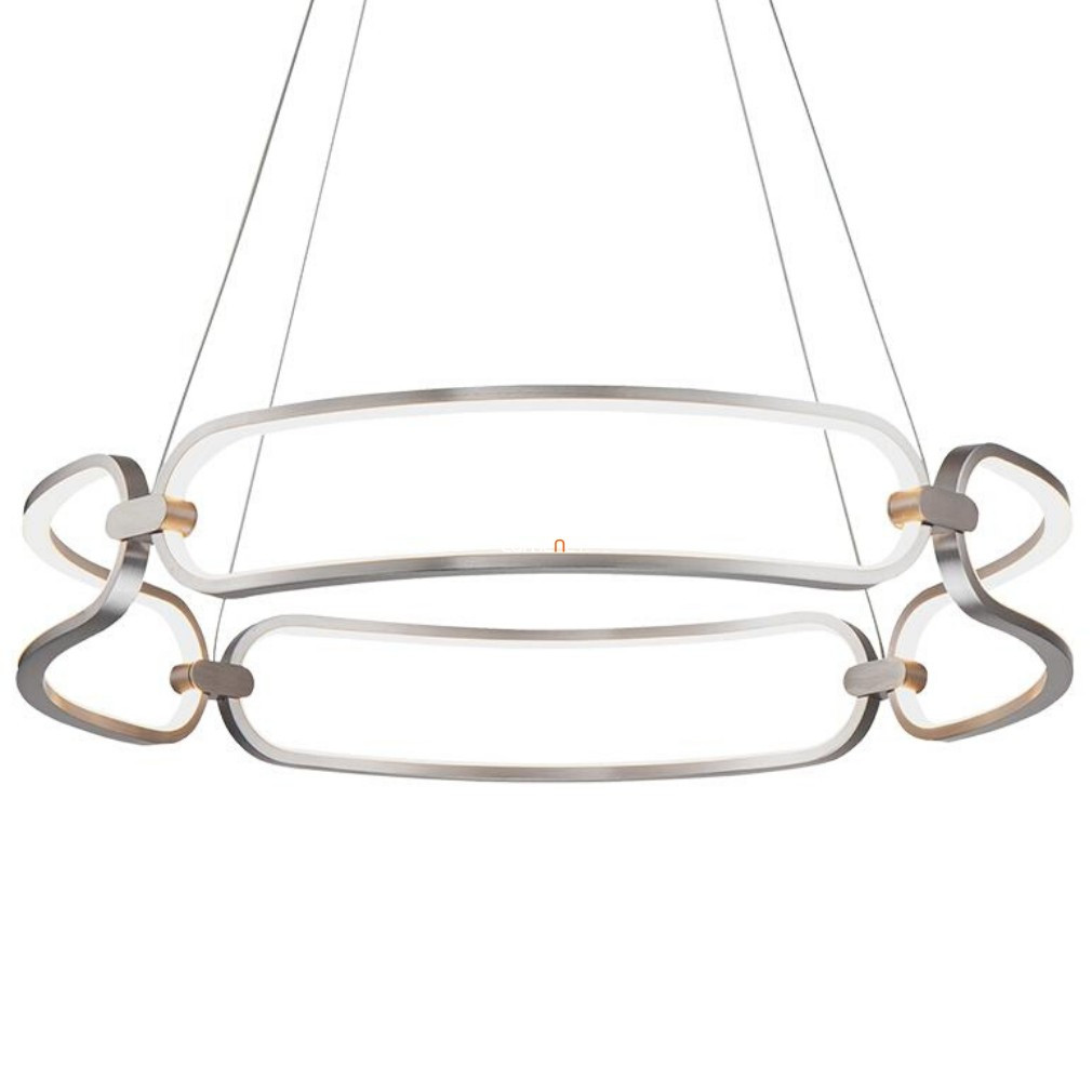 Lampa suspendată cu LED 50 W, alb cald, crom-alb - Trivium Luxera 18100
