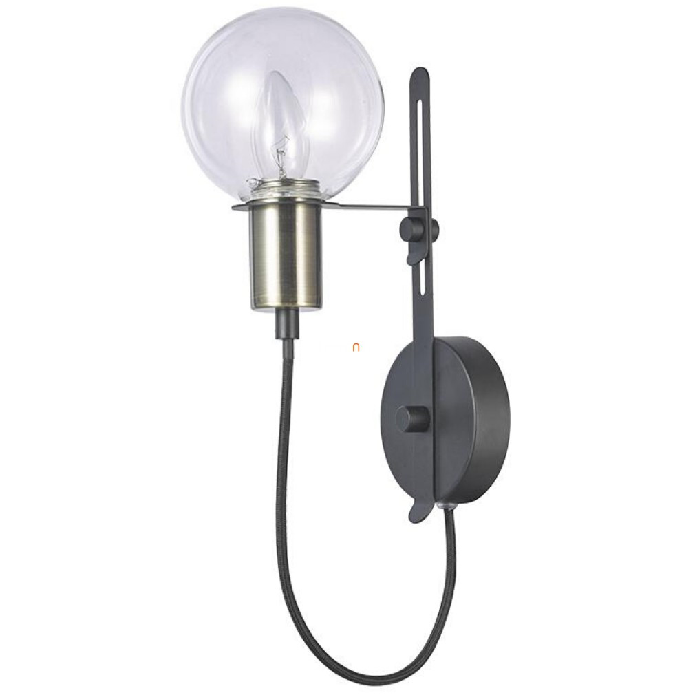Lampa de perete, culoare negru-aram - Abrazo Luxera 64403
