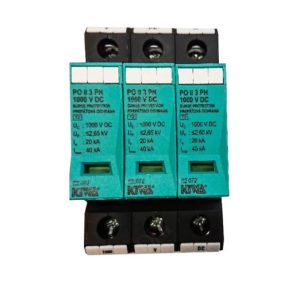   PO II 3 PH 1000V DC descărcător de supratensiune 20kA T2 (C) 82.072 KIWA