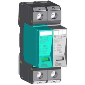   PO I eco 1+1 280 V descărcător de supratensiune 7 kA T1+T2 (B+C) 81.204 KIWA