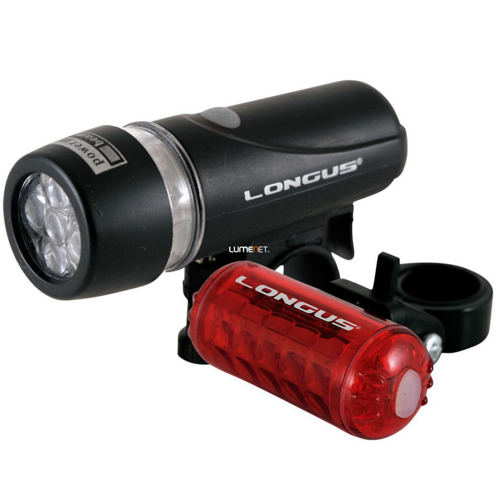 Set de lumini pentru biciclete, cu baterii (Longus)
