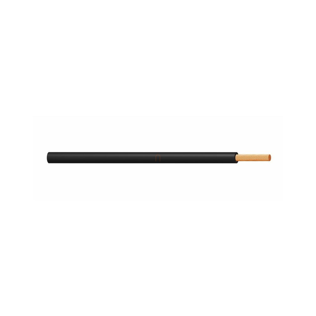 H07V-K 1x 6 negru (100) 450/750V cablu flexibil cu un singur conductor torsadat (M-kh, Mkh)