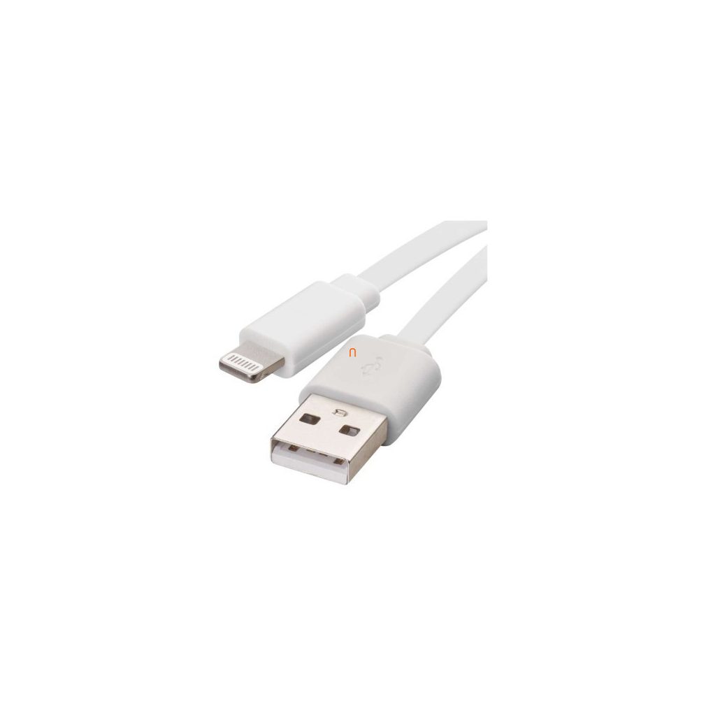 Töltő- és adatkábel USB-A 2.0 / Lightning MFi, 1 m, fehér