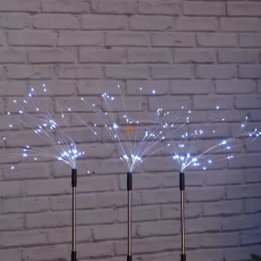   Decorațiuni LED – ramuri de pin iluminate cu stick-uri, pentru exterior și interior, alb rece, temporizator