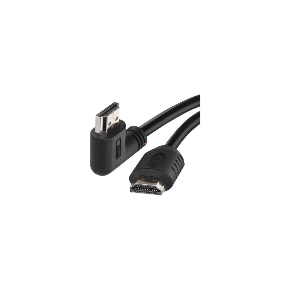 HDMI kábel 2.0 A-A dugó 90°, 3m