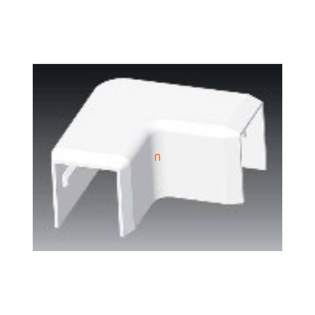 Profil plat LHD 20x20 pentru canalele de cabluri, alb, 8623 HB Kopos