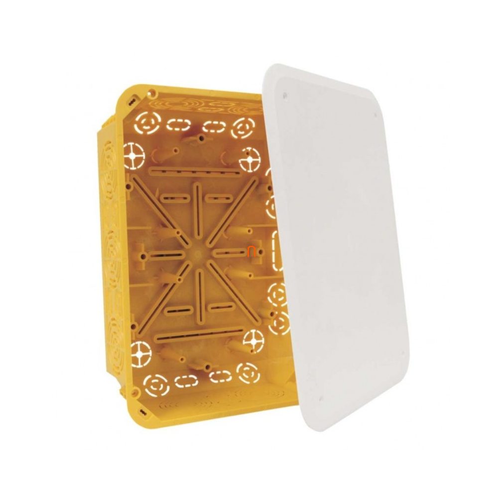 Cutie de îmbinare pentru gips-carton 175x233x78mm, cu capac, galben IP30 (TS 35 alk.), KT 250/L NB Kopos