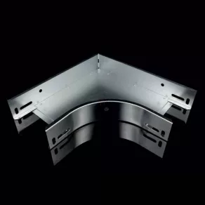   Element de colț pentru jgheab de cabluri, 90°, 125x50 mm, rezistent la foc, Sendzimir, NO 90X50X125 S Kopos