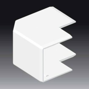   Colț exterior LHD 40x40 pentru canale de cabluri, alb, fără halogeni, 8646HF HB Kopos