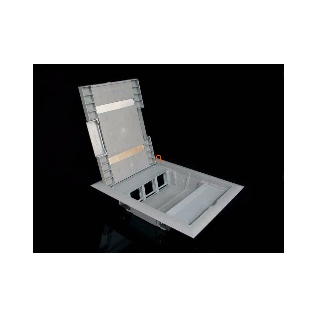 Cadru pentru cutie de podea 330x260 gri închis 6 module, KOPOBOX 57 LB Kopos