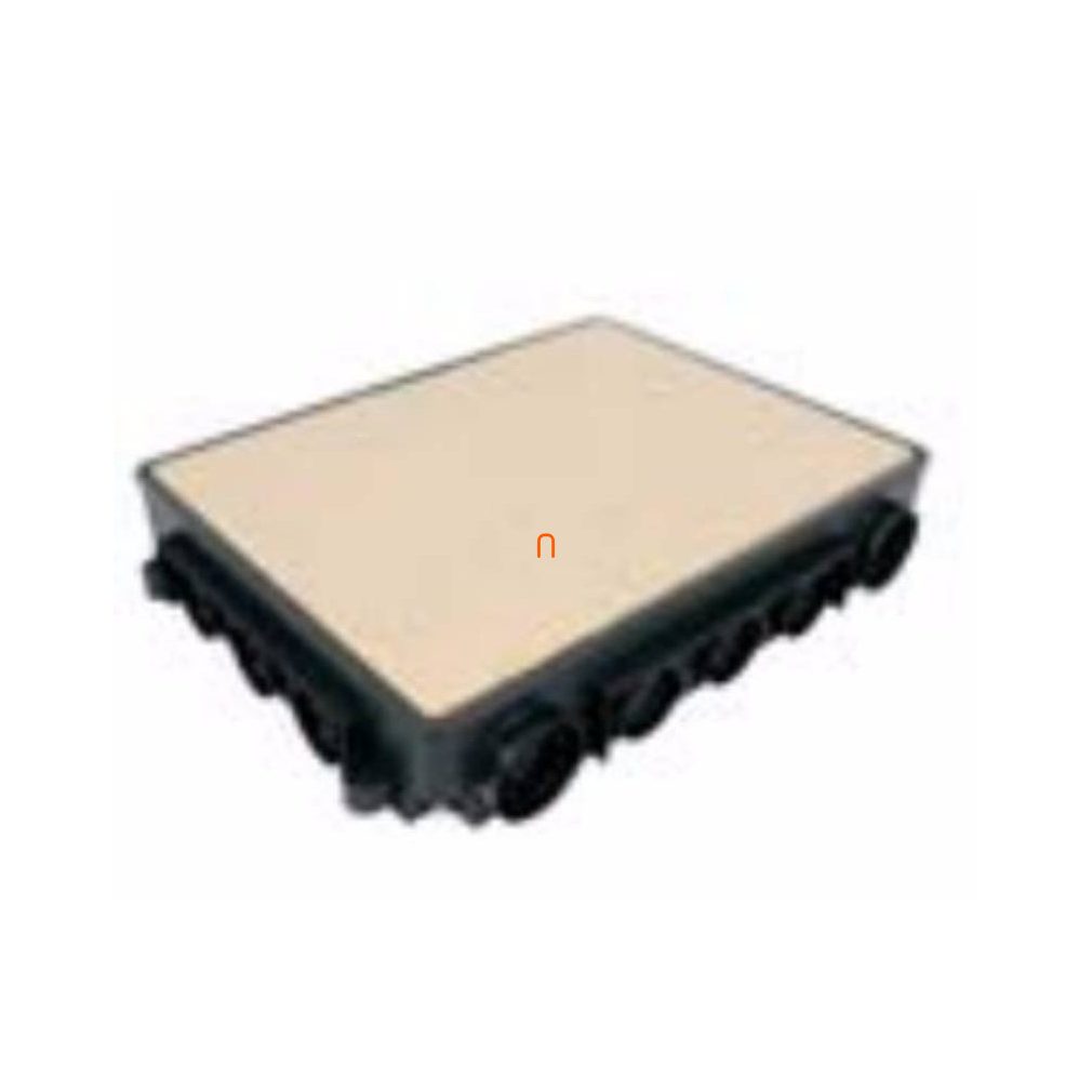 Cutie pentru pardoseală 250x332 reglabilă până la 57-75 mm nivel beton, cu capac gri închis, KUP 57 FB Kopos