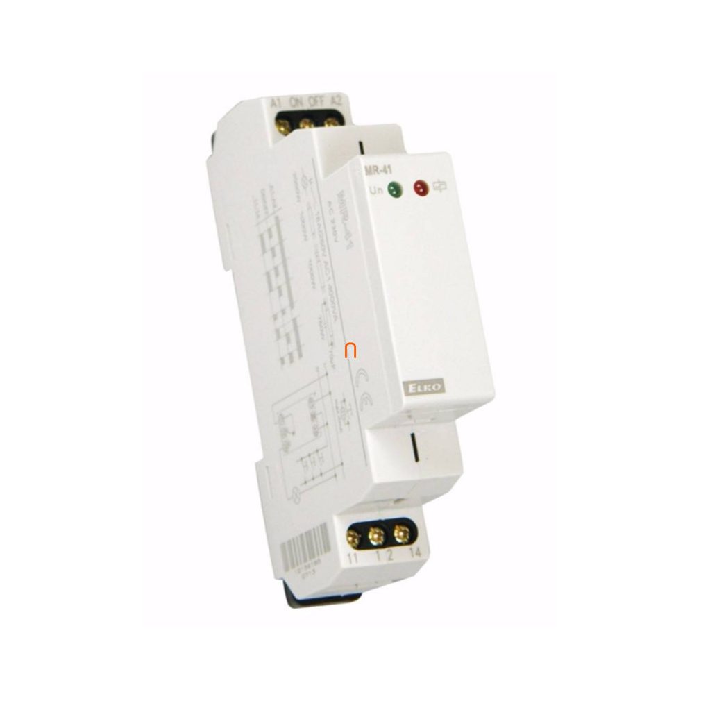 Relé de impuls MR-41/230V Relé de impuls electronic tensiune de alimentare (AC 230 V) 1 contact morze, montabil pe șină TS 35 (modular), Elko Ep, 1588