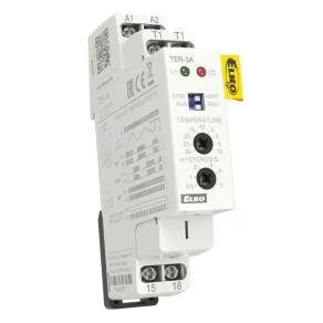   TER-3A - Termostat, -30.. +10 °C, histerezis reglabilă, pentru senzor NTC, Elko Ep, 3839