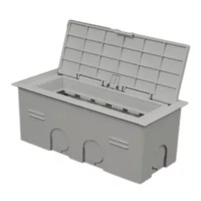   Cutie de podea completă 175x80x68 pentru beton, albă, fără halogen, KOPOBOX MINI B HB Kopos