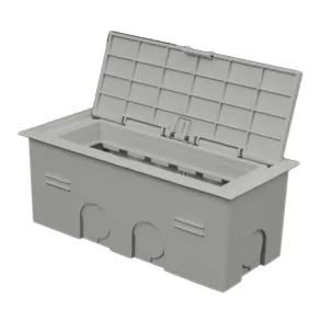   Cutie de podea completă 175x80x68 pentru beton, gri, fără halogen, KOPOBOX MINI B KB Kopos