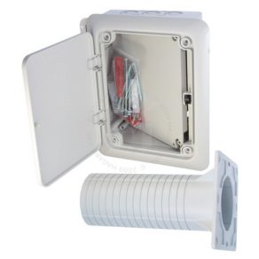   Cutie de montare ridicată 170x210 / 120-330 mm izolație termică, cu capac cu balamale, KUZ-VOI KB Kopos