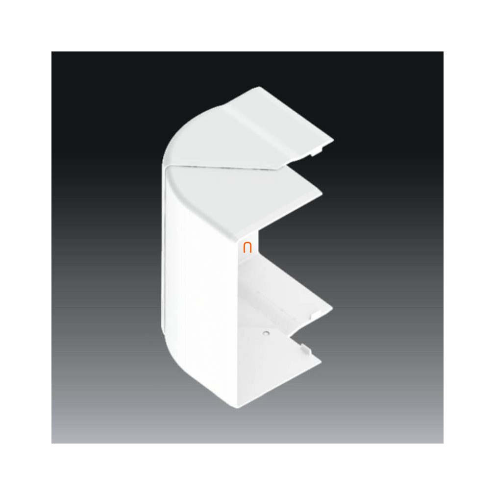 Colț exterior (reglabil) PK 130x65 D pentru canal de cabluri alb, 8226 HB Kopos