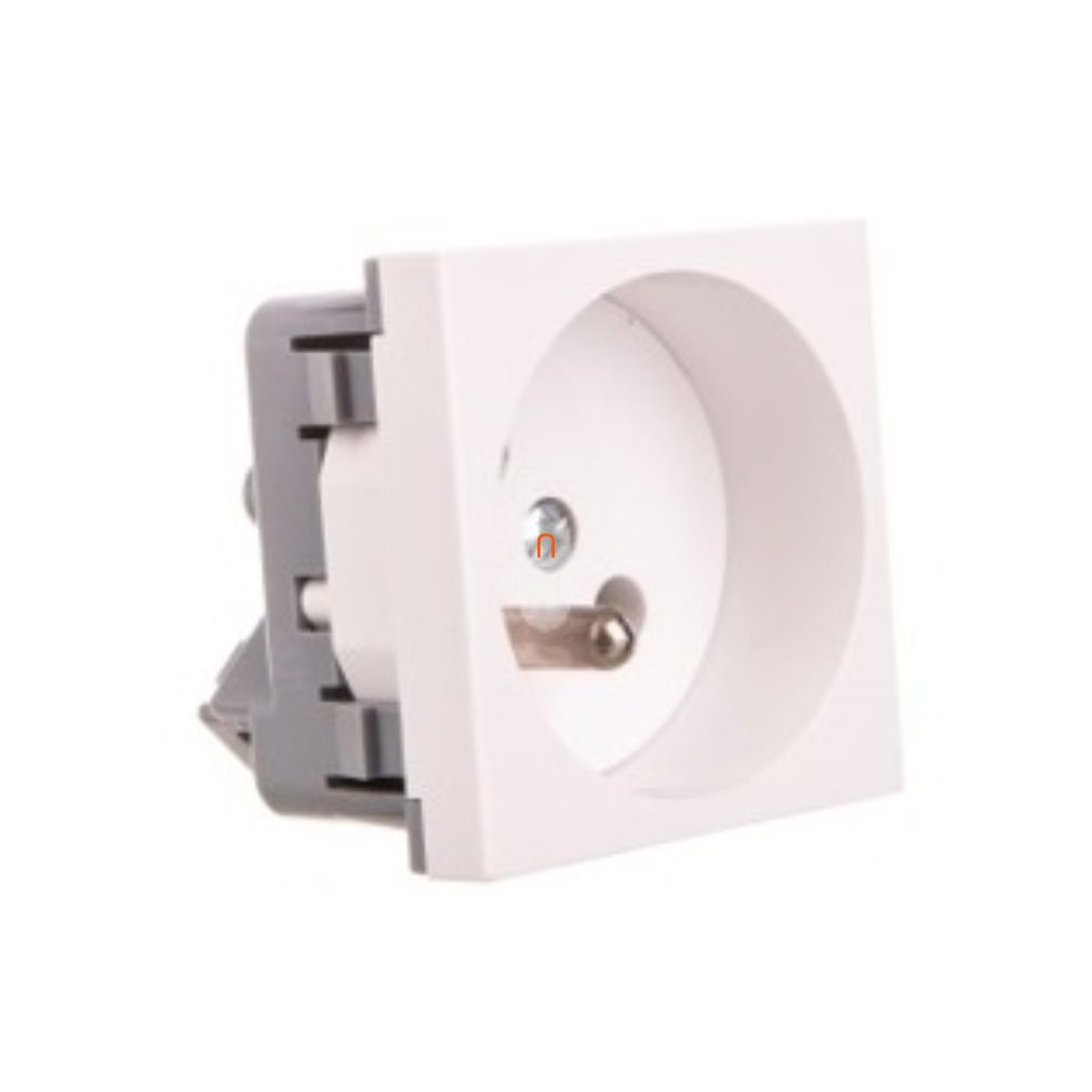 Quadro modular 2P+F conector alb (2 module), QS 45X45 HB Kopos