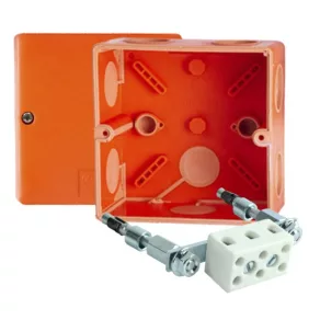  Cutie ignifugă 101x101x63 mm, cu bornieră 3P, E90, IP66, KSK 100 PO10J Kopos