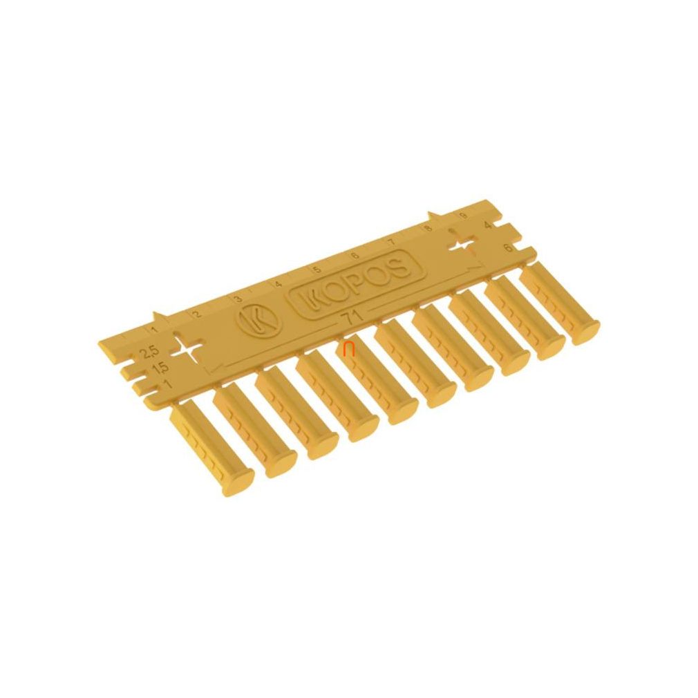 Cutie de îmbinare pentru gips-carton, extensibilă, 10 buc./pachet (pentru KUL 68-45/LD și KPRL 68-70) galbenă, SKLD 2 NB Kopos