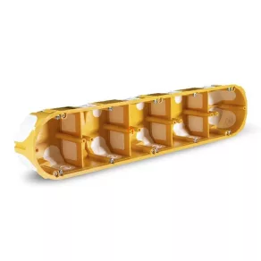   Cutie pentru plăci de gips-carton, set de 5 bucăți, adâncime 50 mm, galbenă, etanșă la aer, KPL 64-50/5LD NA Kopos