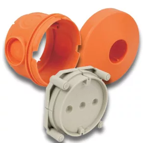  Set de cutii de beton, fixare cu șuruburi, 60x50 mm, SB-KP 60-50/L AB Kopos (KBT-2+KBV-2+KBS-2)