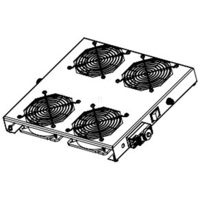   Set ventilator de tavan + termostat LeGrand Evoline cu 4 ventilatoare - EC4V