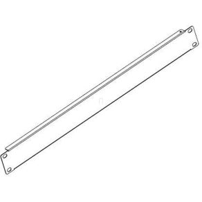   Placă frontală Legrand, oțel solid, 1U-19", montare cu șuruburi, negru - EBPN1