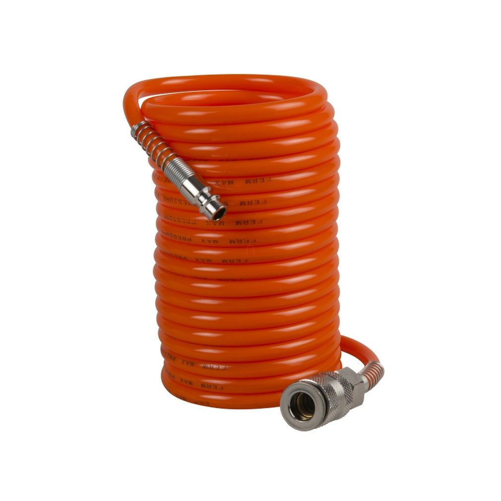 FERM Furtun de înaltă presiune cu racord rapid (furtun pentru compresor) 5 m ATA1026